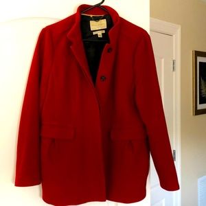 Red wool Banana Republic coat